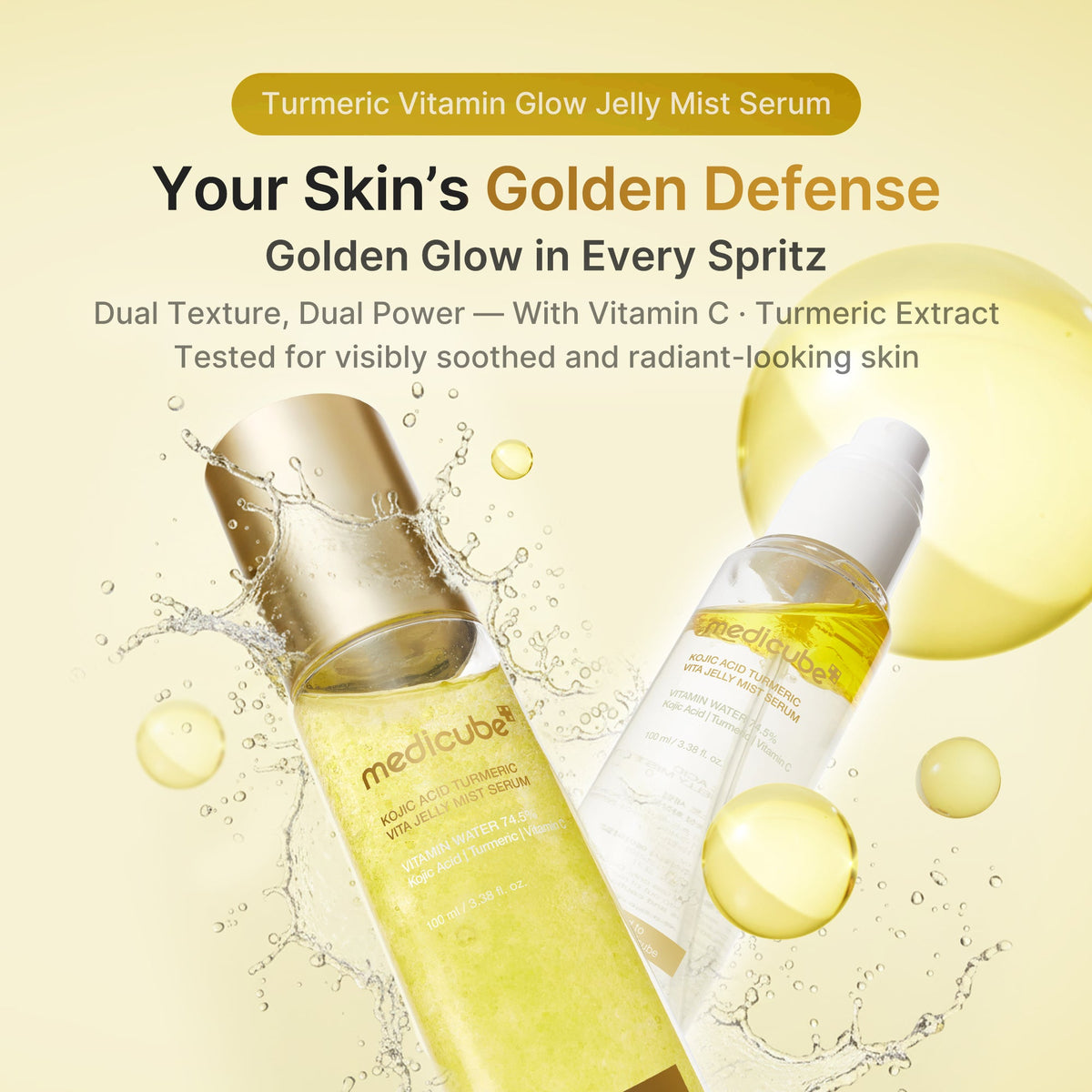 Kojic Acid Turmeric Vitamin Gold Jelly Mist Serum V0