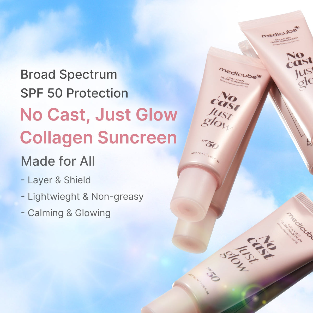 No Cast Just Glow Collagen Sunscreen G7