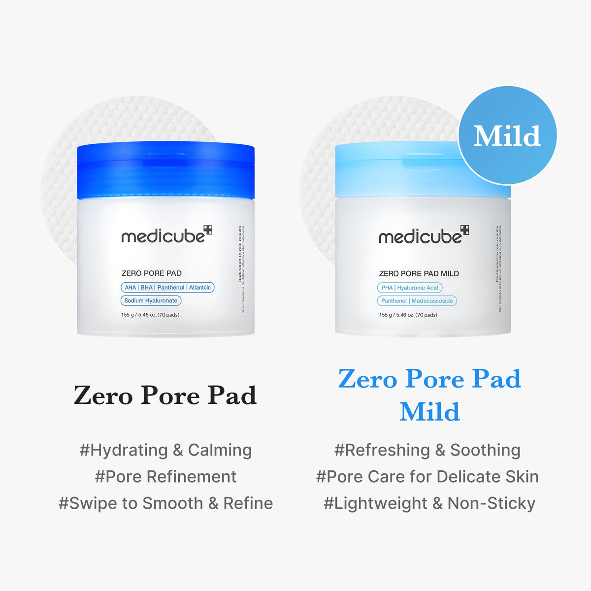Zero Pore Madecassoside Pads (Mild) E5