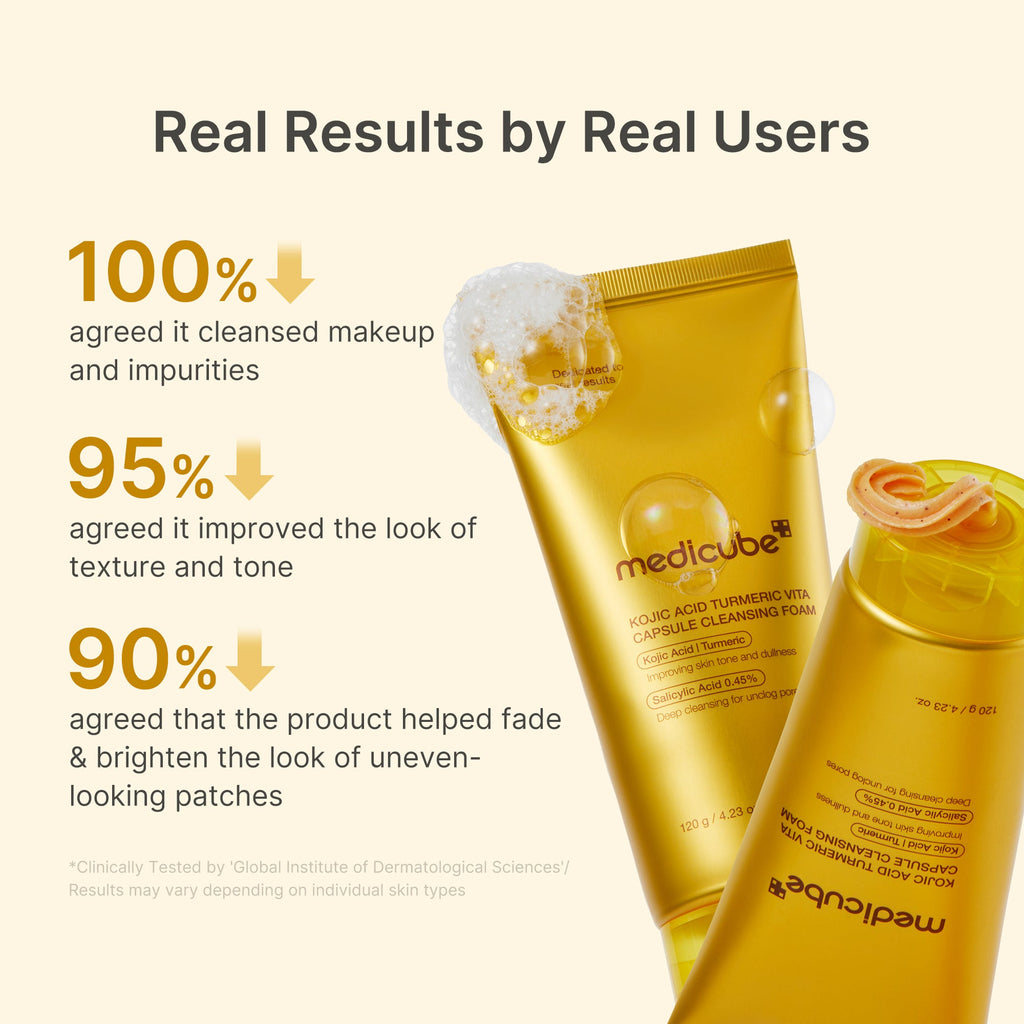 Kojic Acid Turmeric Vita Capsule Foam Cleanser X2