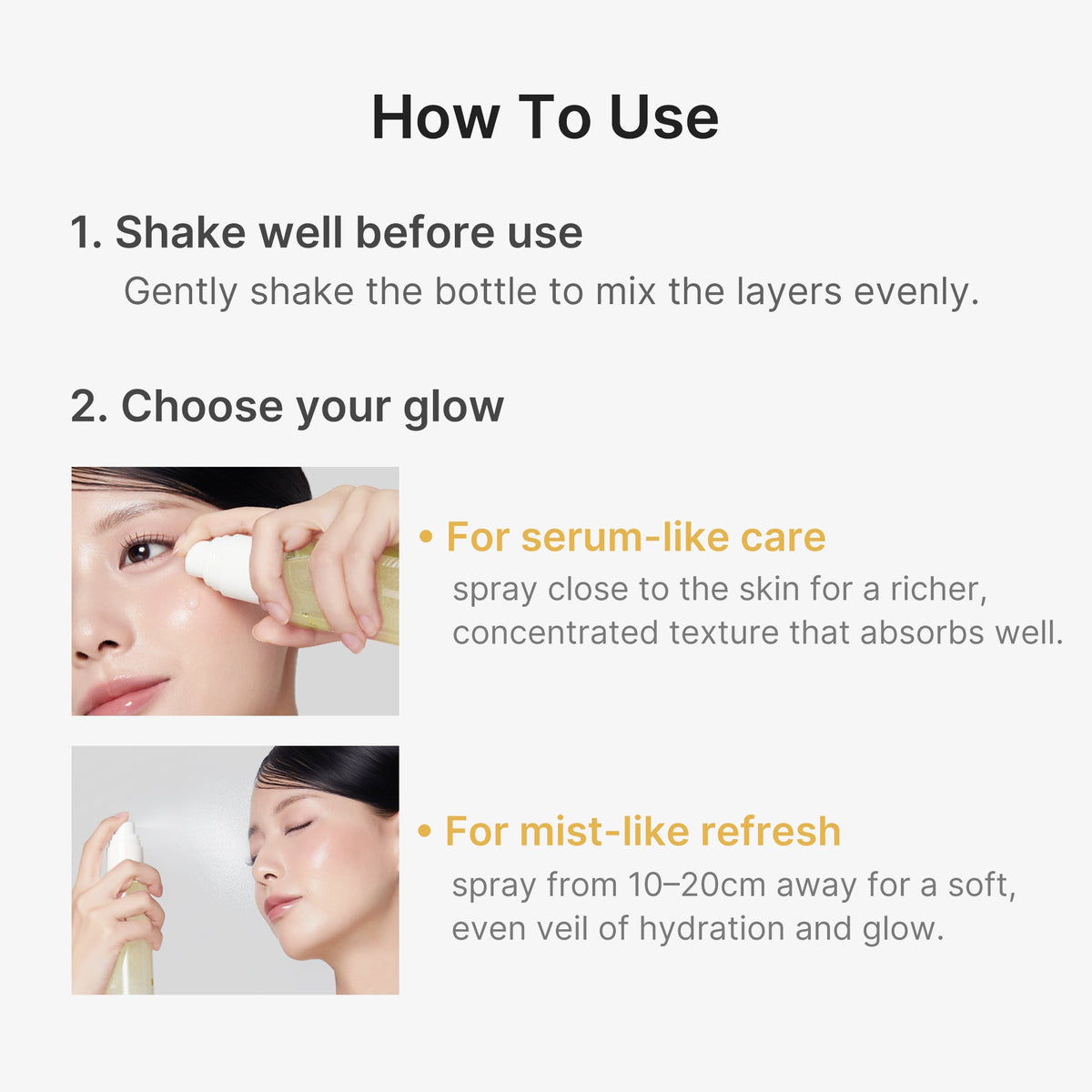 Kojic Acid Turmeric Vitamin Gold Jelly Mist Serum S1