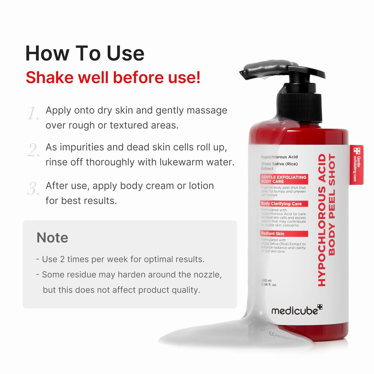 Hypochlorous Acid Rice Body Peel Shot C2