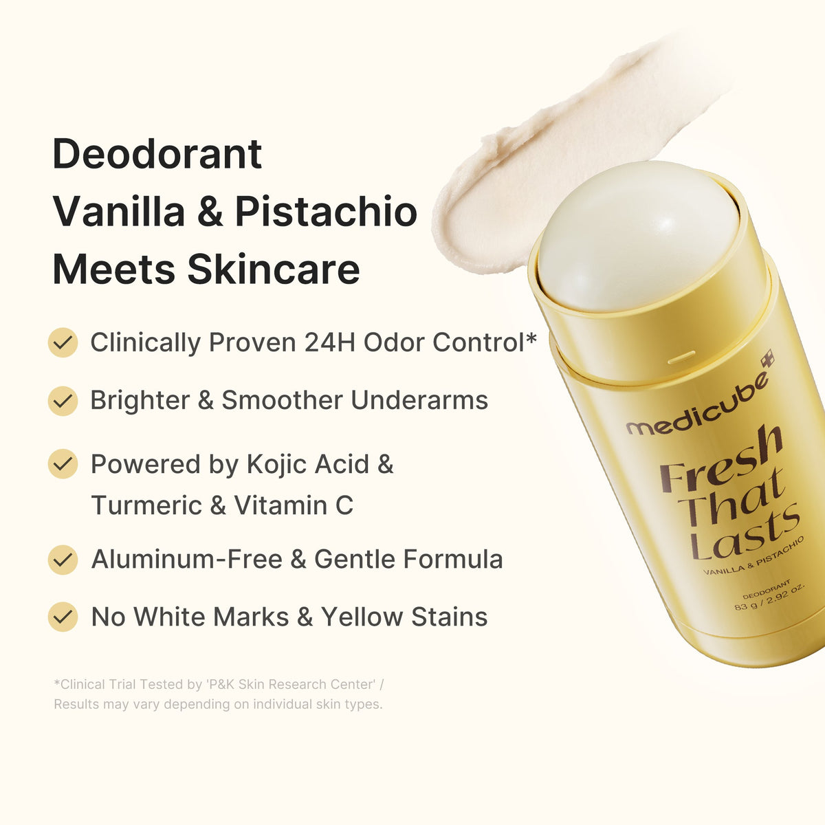 Kojic Acid Brightening Deodorant (Vanilla & Pistachio) N6
