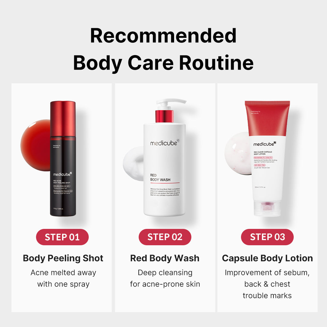 Red Body Peeling Shot Cleanser T8