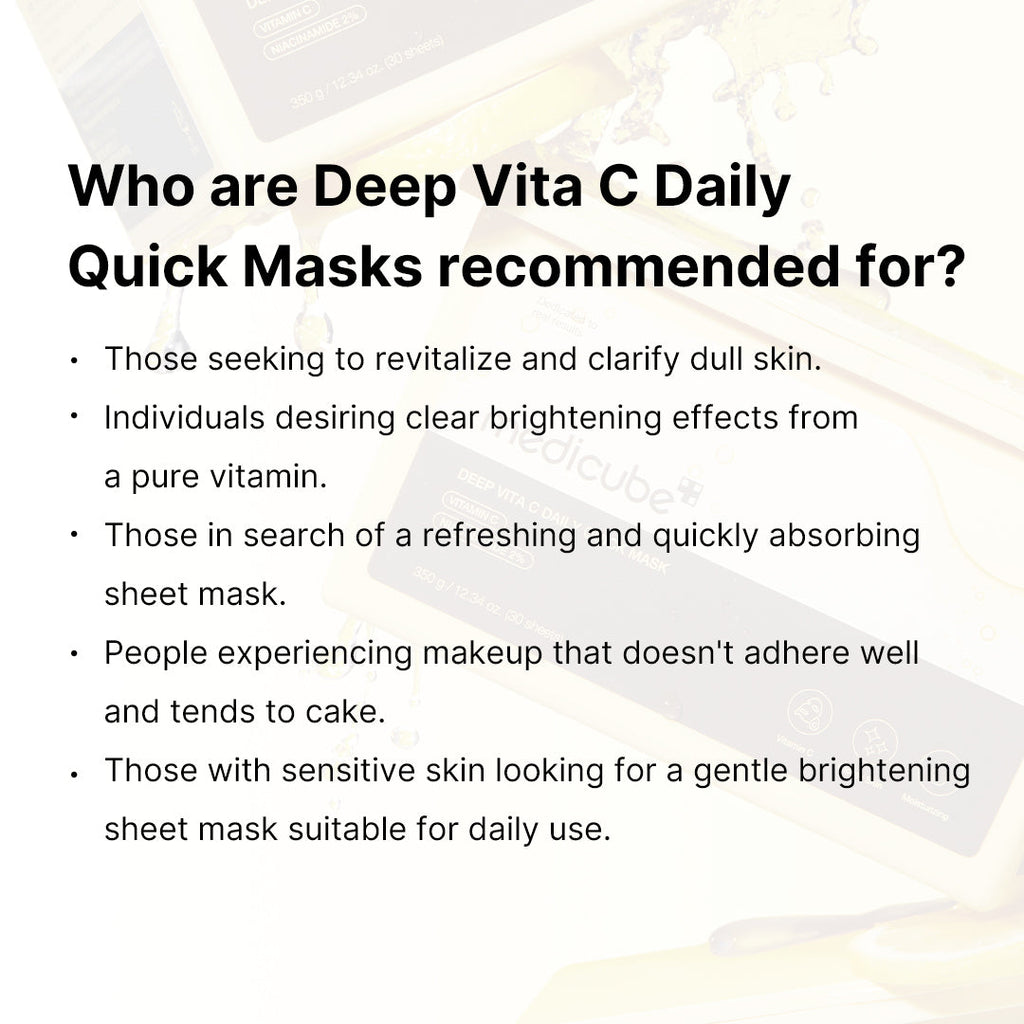 Deep Vita C Daily Quick Masks Y4