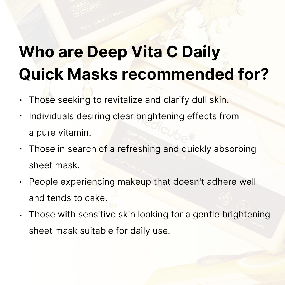 Deep Vita C Daily Quick Masks Y4