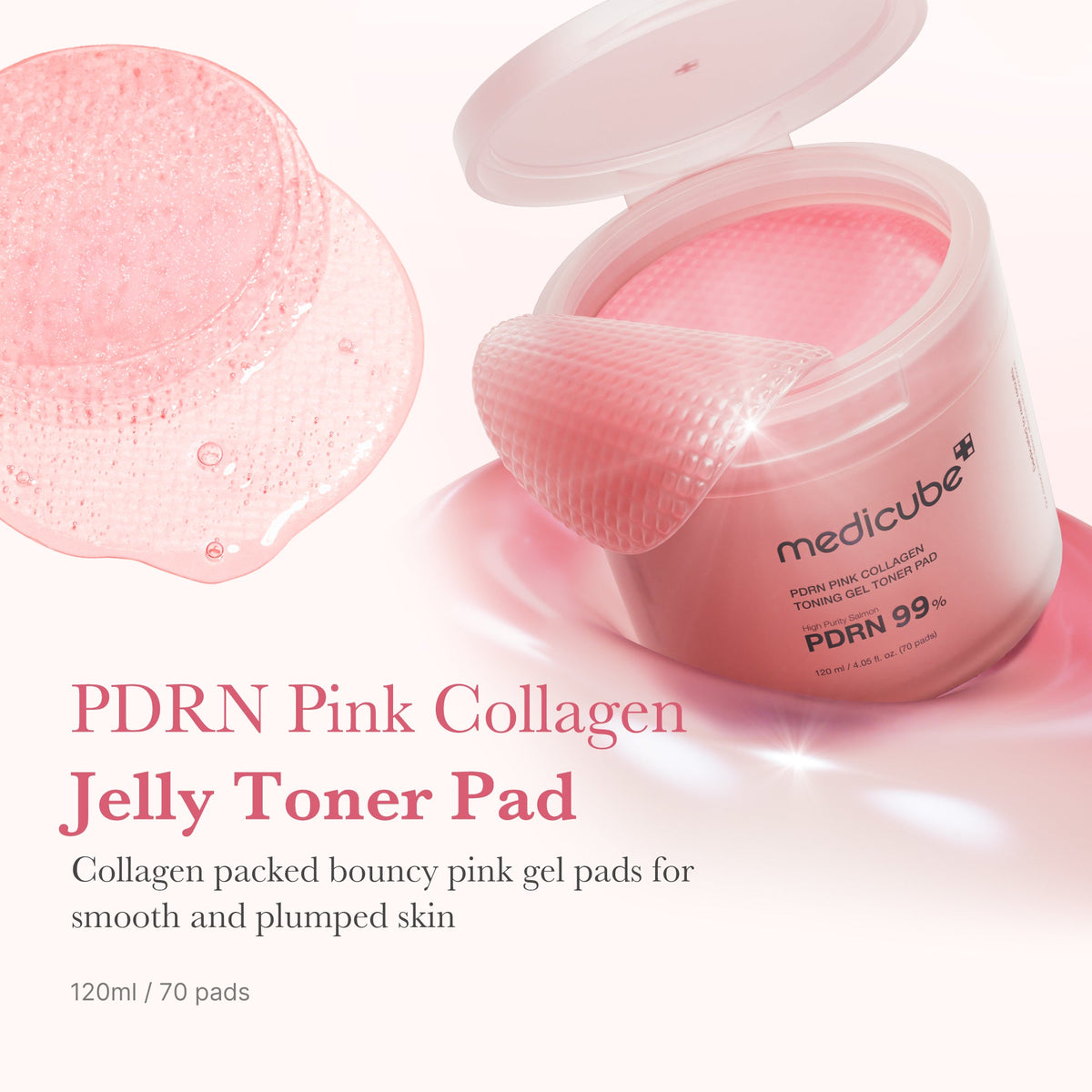 PDRN Pink Collagen Gel Toner Pad M9