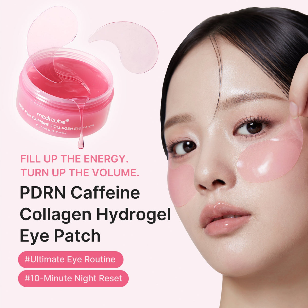 PDRN Caffeine Collagen Eye Patch V8
