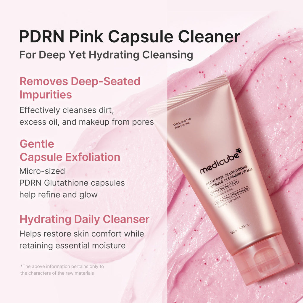 PDRN Pink Glutathione Capsule Foam Cleanser L7