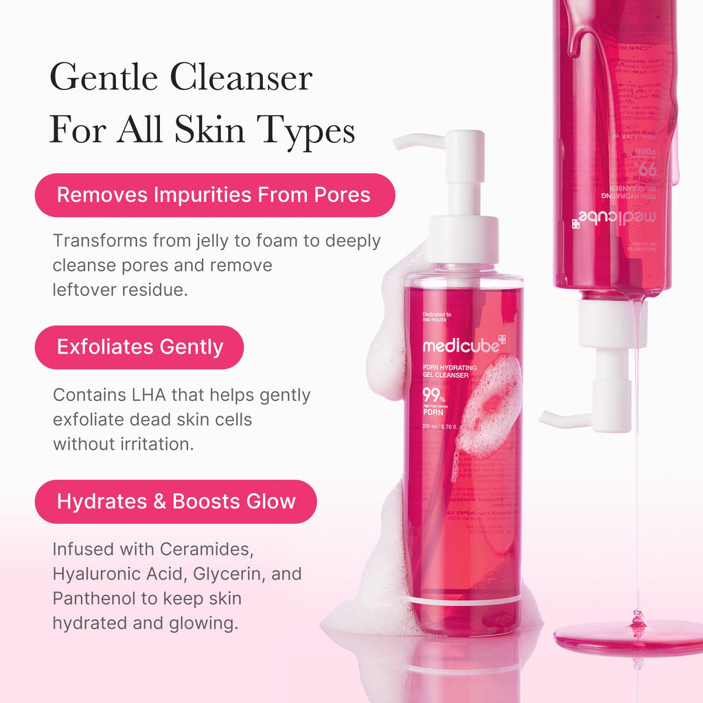 PDRN Pink Gel Cleanser X9