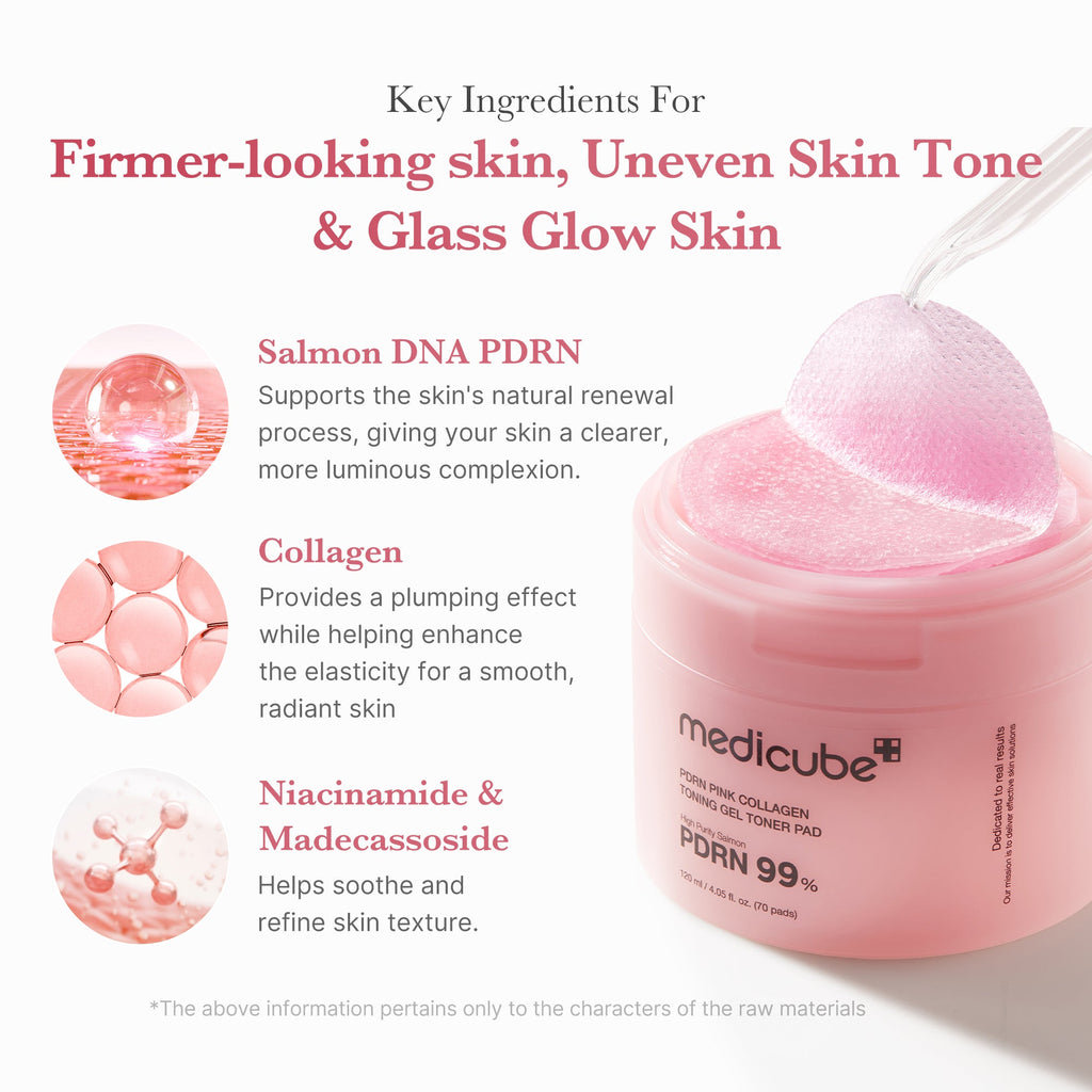 PDRN Pink Collagen Gel Toner Pad M9