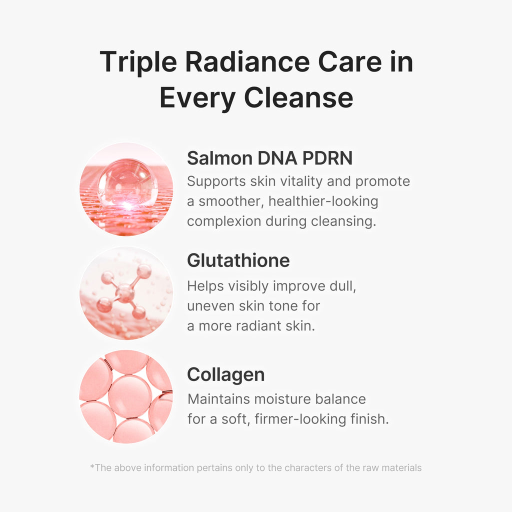 PDRN Pink Glutathione Capsule Foam Cleanser L7