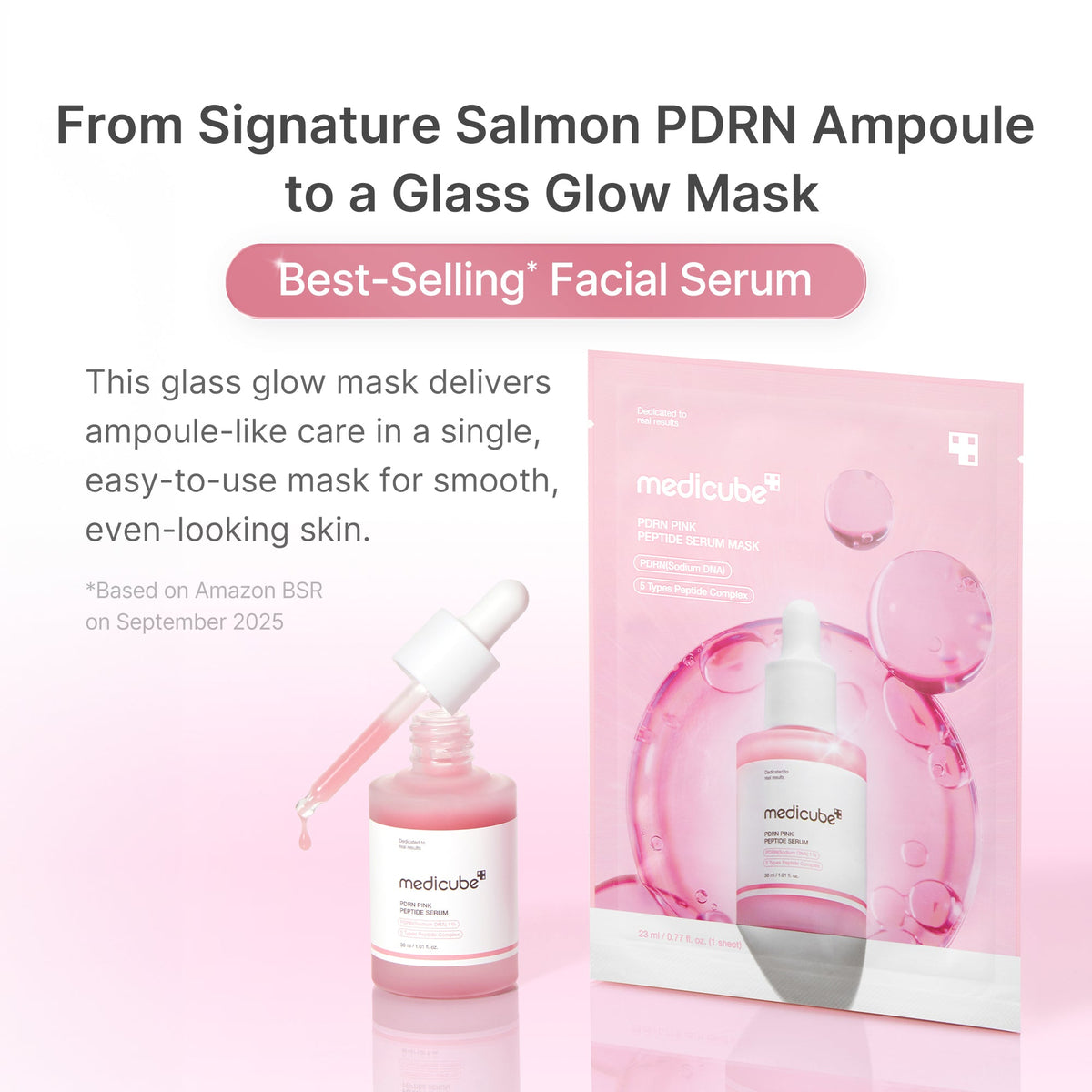 PDRN Pink Peptide Ampoule Mask E6