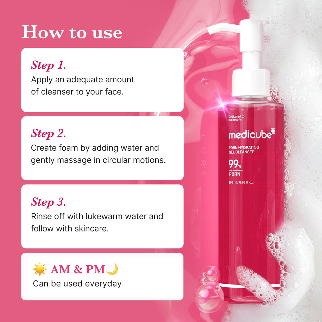 PDRN Pink Gel Cleanser X9
