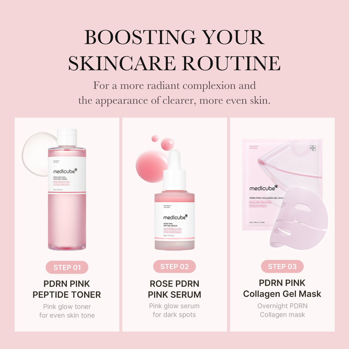 PDRN Pink Peptide Toner E1