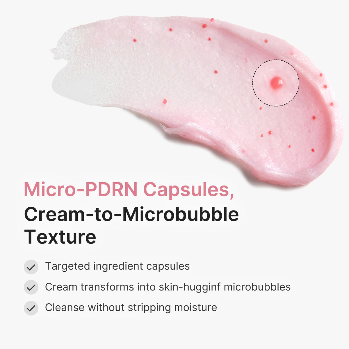 PDRN Pink Glutathione Capsule Foam Cleanser L7