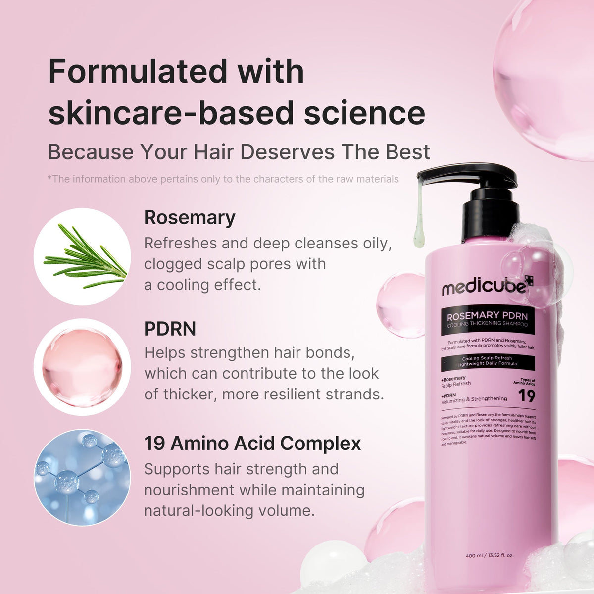 Rosemary PDRN Cooling Thickening Shampoo R6